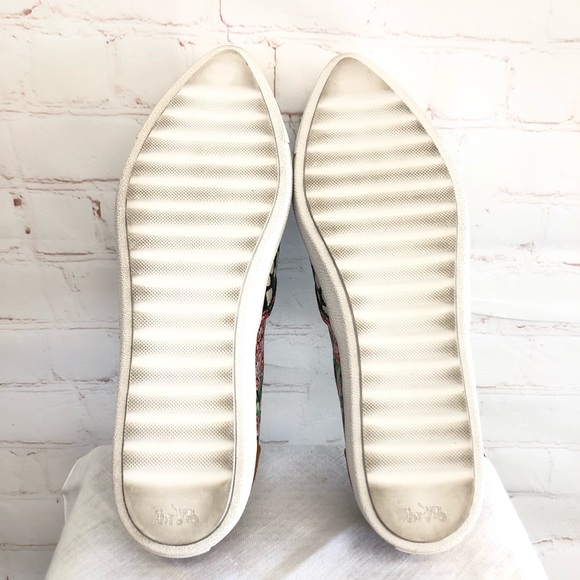 COACH Leather Slip On Flats - Picture 4 of 6